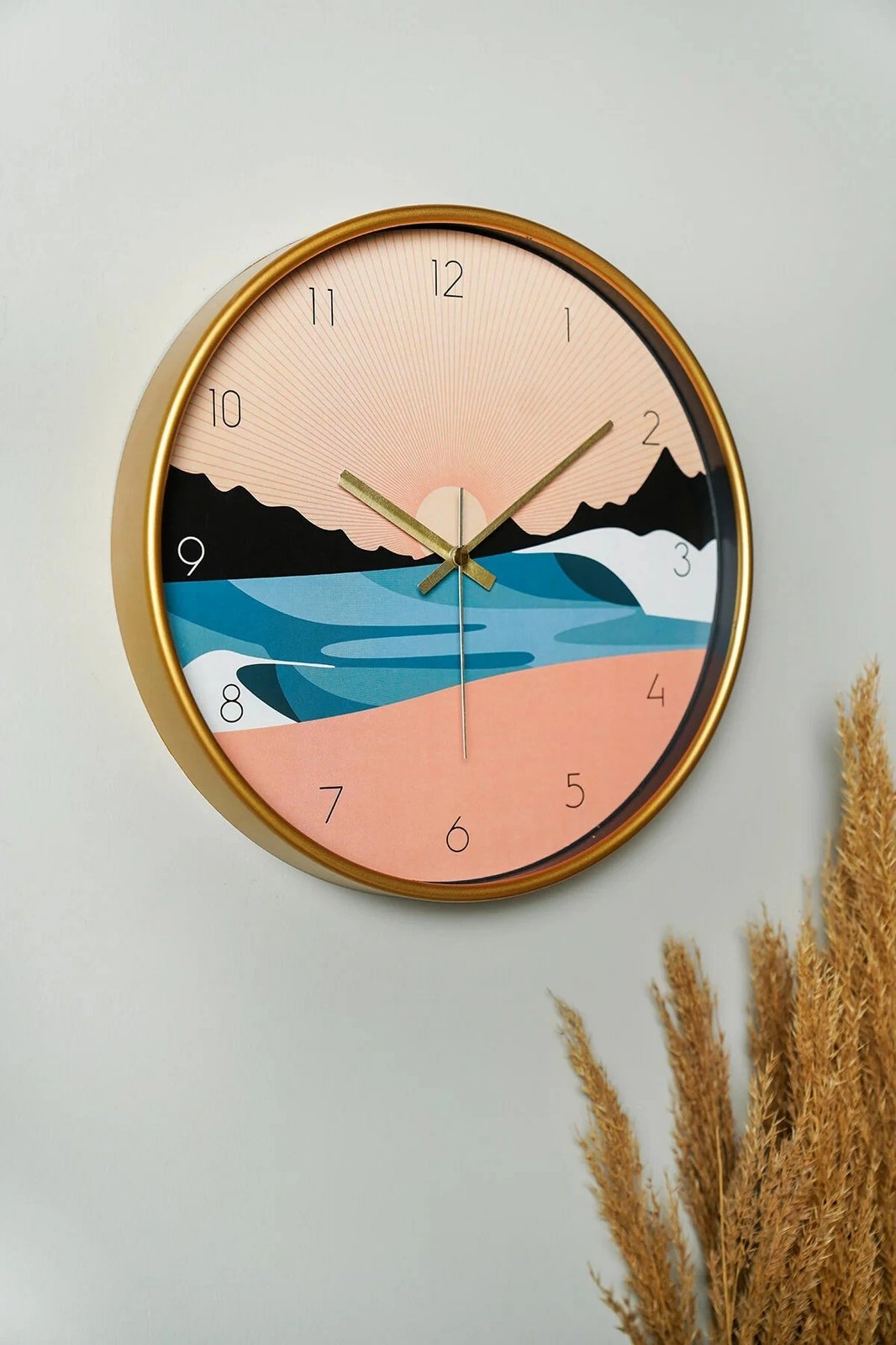 Orë muri dekorative Wallity, Inzgun, shumëngjyrëshe, 30cm