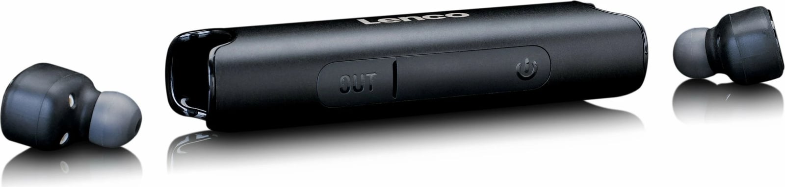 Kufje Lenco EPB-440, Bluetooth, in-ear, IP67, e zezë