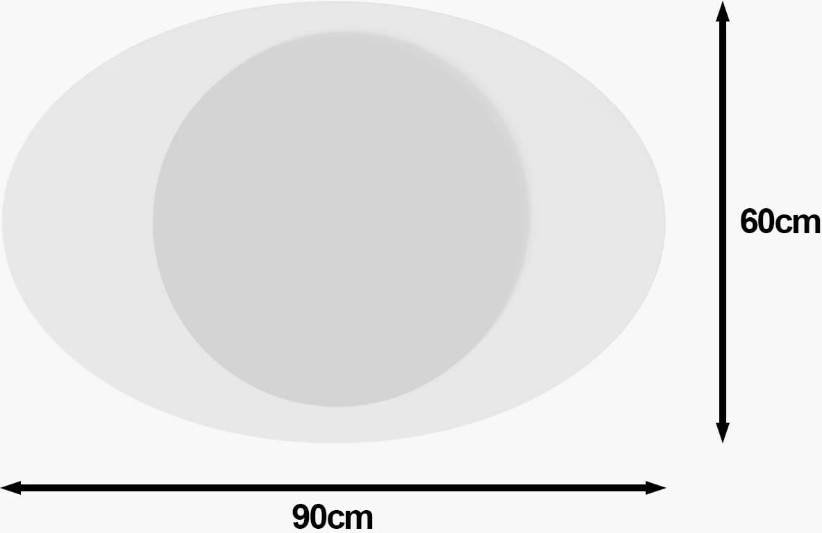 Pasqyrë Hanah Home, Obble, e bardhë