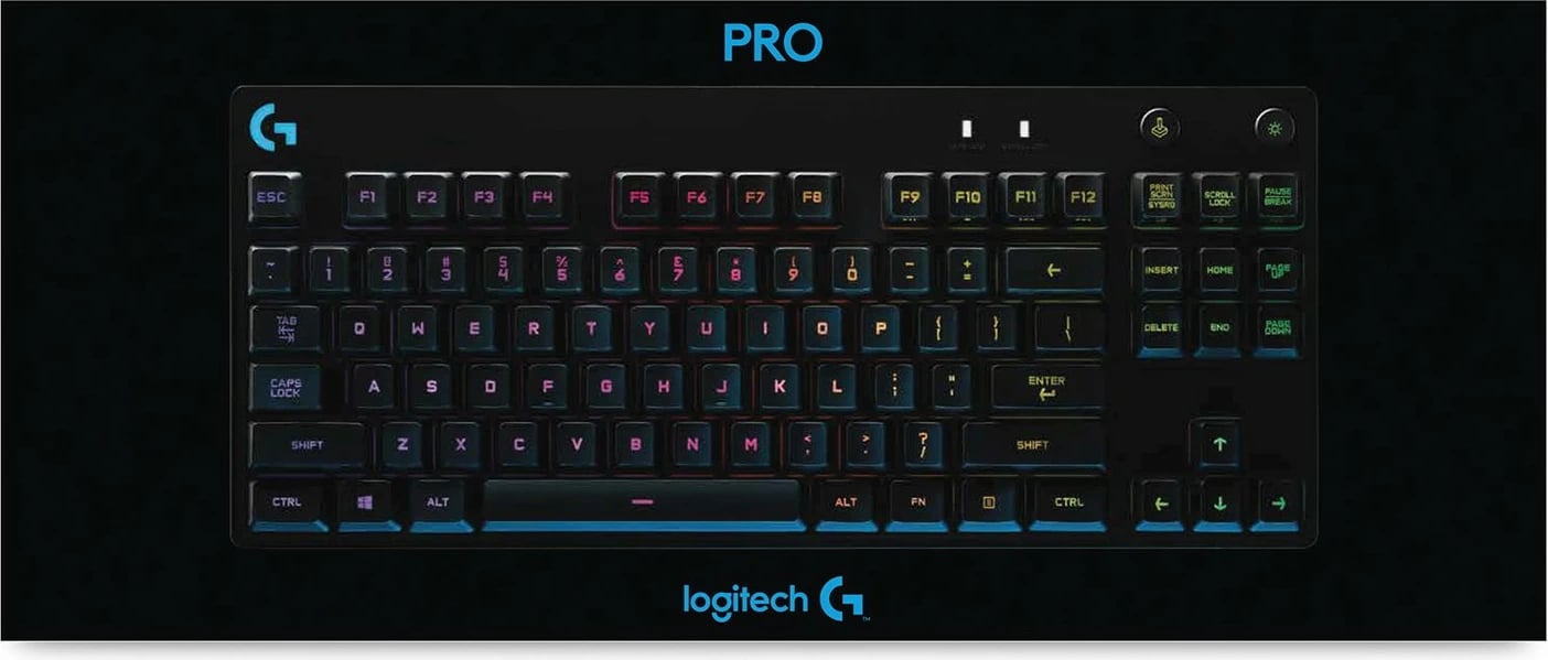 Tastierë mekanike Logitech G PRO, RGB, gaming, e zezë