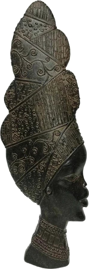 Figurë dekorative Jabari, polirezine, e zezë-kafe, 15x5x42 cm