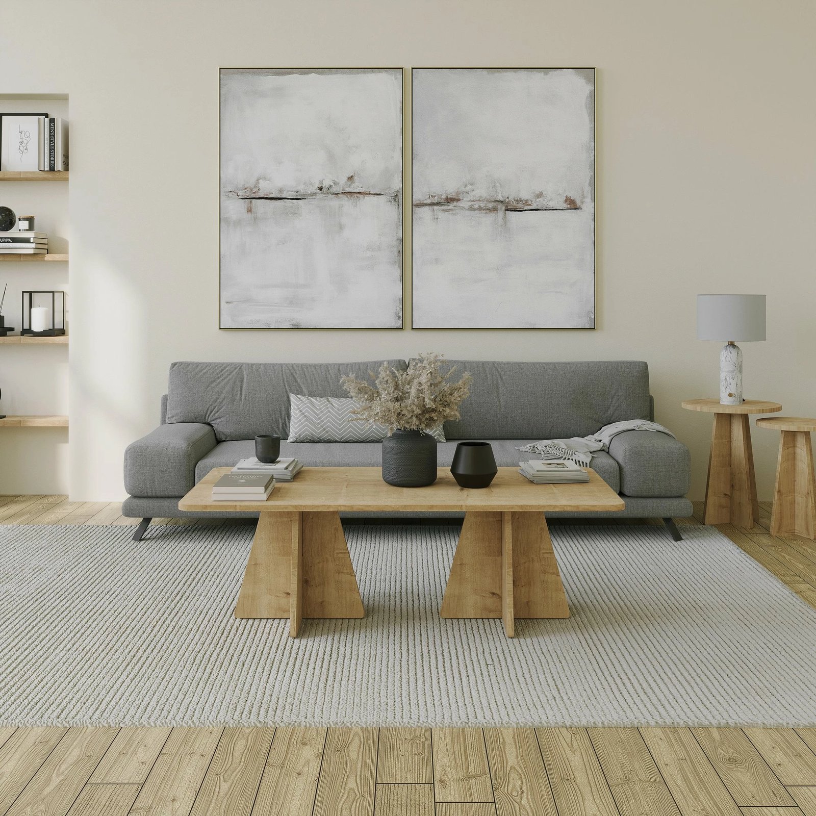 Tavolinë kafeje Hanah Home, Mushroom 2, ngjyrë lisi safir