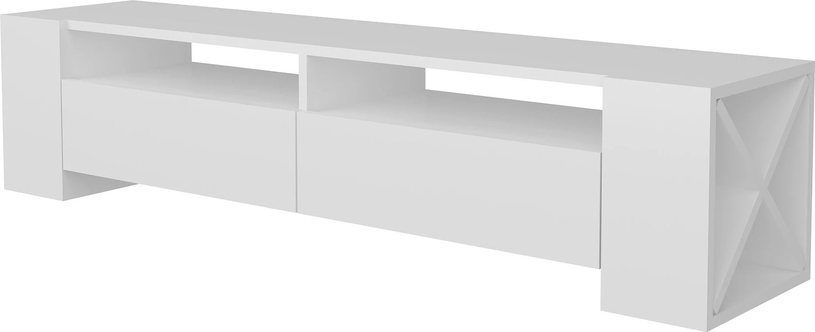 Komodë TV Hanah Home, Sosruko, e bardhë