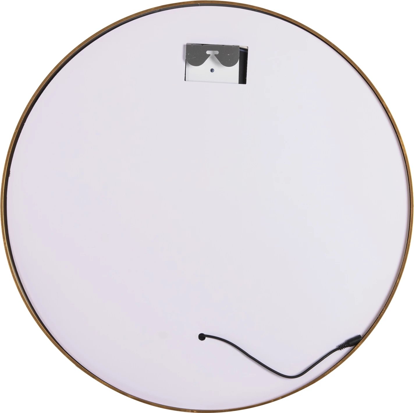 Pasqyrë muri rrethore, kornizë alumini, ngjyrë ari, FH4503.30, ndriçim LED, Φ80cm.