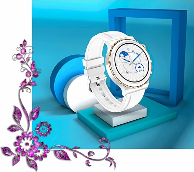 Smartwatch për femra Rubicon, e bardhë