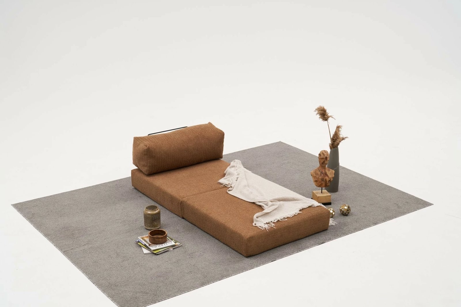 Fotelë një vendi, kafe, Comfort, Atelier del Sofa, shndërrohet në shtrat