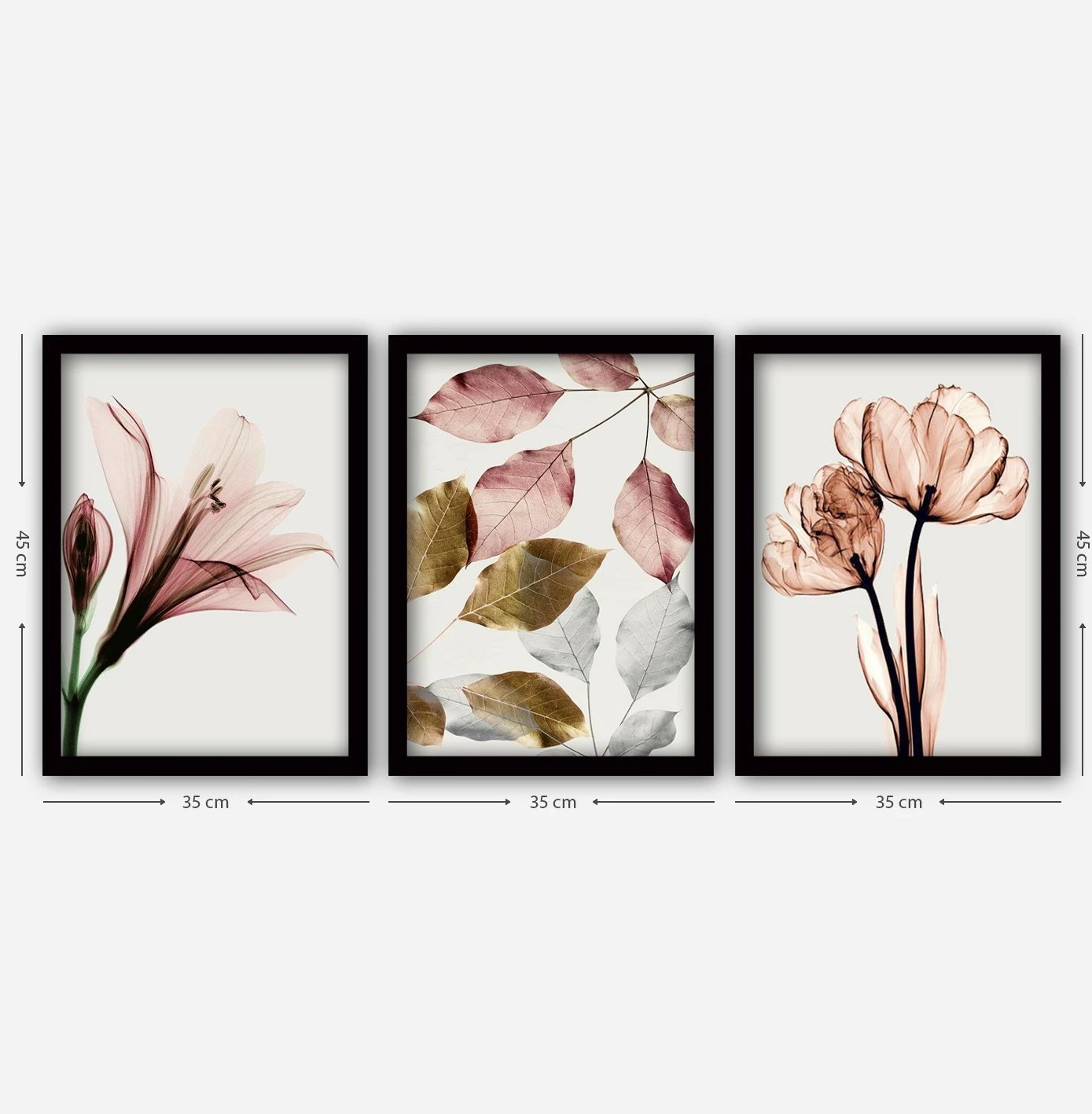 Pikturë dekorative me kornizë (3 pjesë), Wallity, 3SC194