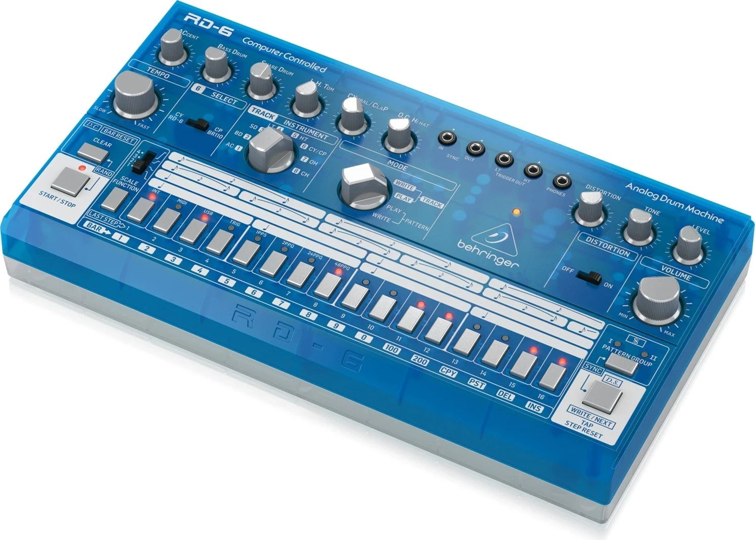 Makineri ritmi Behringer RD-6-BB, Elektronike, Blu Makineri ritmi Behringer RD-6-BB, Elektronike, Blu