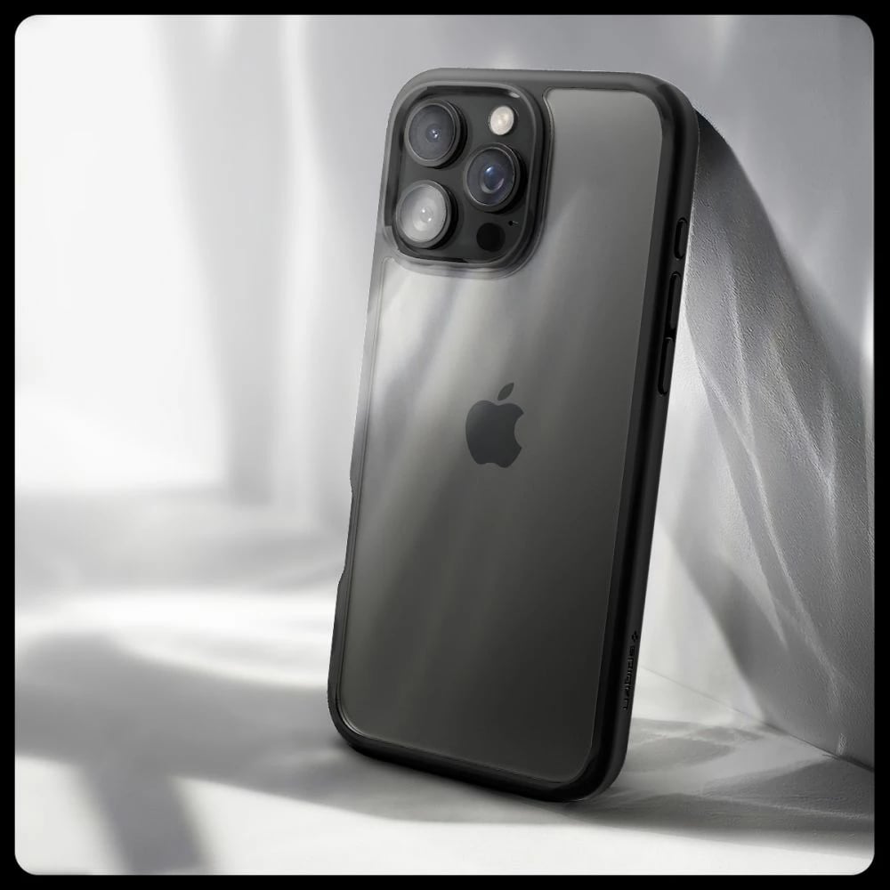 Mbështjellës Spigen Ultra Hybrid për iPhone 16 Pro, Matte Black