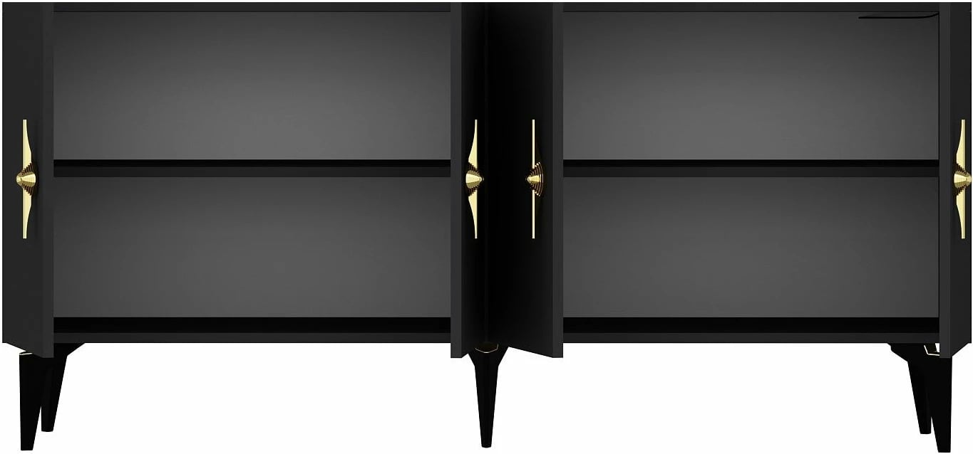 Konsolë Skye Decor, ngjyrë antracit, Zenit