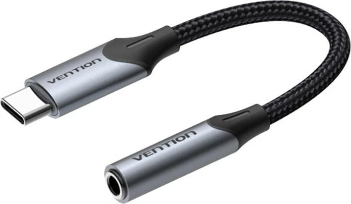 Adapter audio Vention BGJHA USB-C në 3.5mm, 0.1m, zi