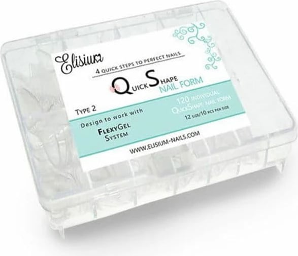 Forma për zgjatje thonjsh Elisium Quick Shape Type2, 120 copë