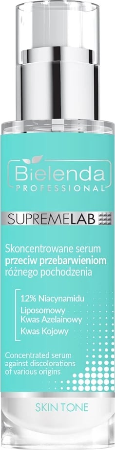 Serum për fytyrë për femra Bielenda Professional SupremeLab Skin Tone kundër njollave, 30ml