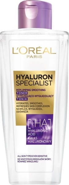 Tonik fytyre për femra L'Oreal Paris Hyaluron Specialist Filling and Smoothing, 200ml