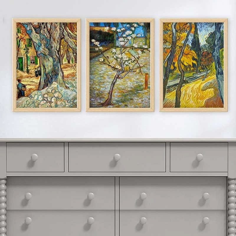 Pikturë dekorative me kornizë (3 copë), Wallity, 3NTC_UN87641_3545