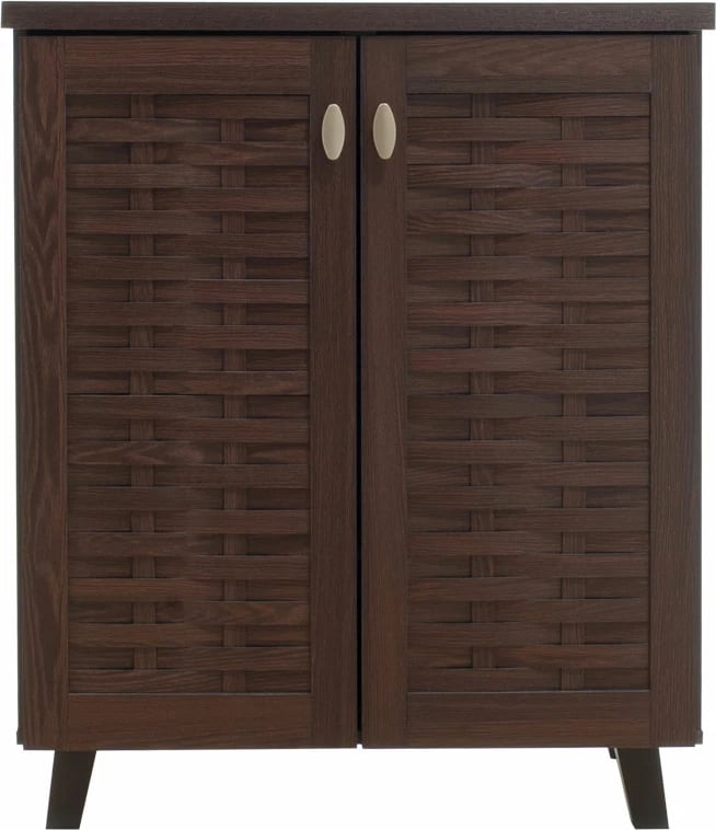 Dollap këpucësh MANTAM 12 palë, ngjyrë arre, 78x40x92 cm