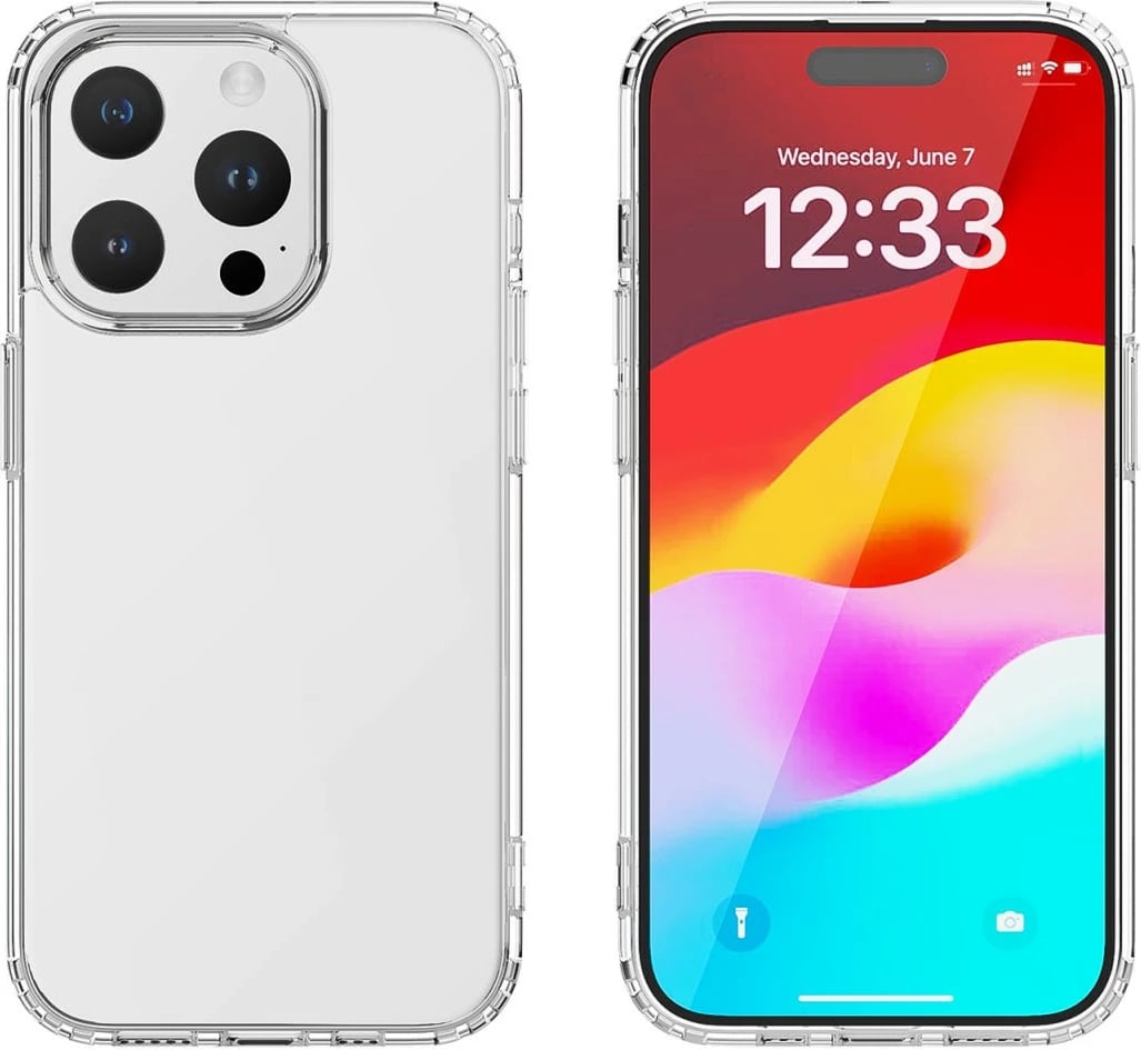 Mbështjellës 4smarts 540606, iPhone 15 Plus, 17 cm (6.7"), Transparent