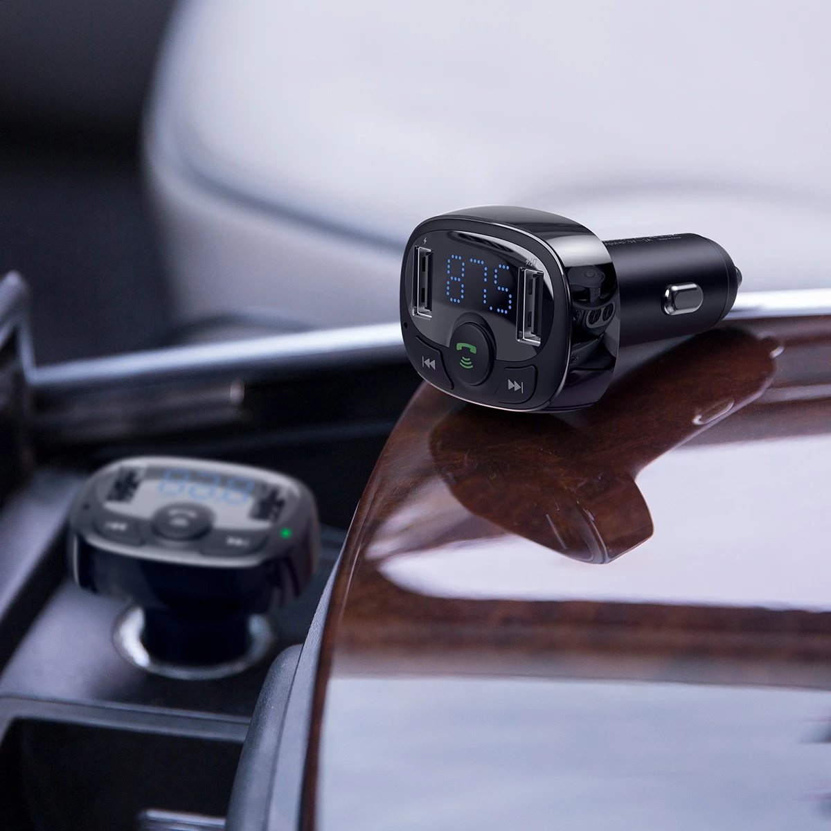 Transmetues Bluetooth / karikues veture Baseus S-09A, i zi Transmetues Bluetooth / karikues veture Baseus S-09A, i zi