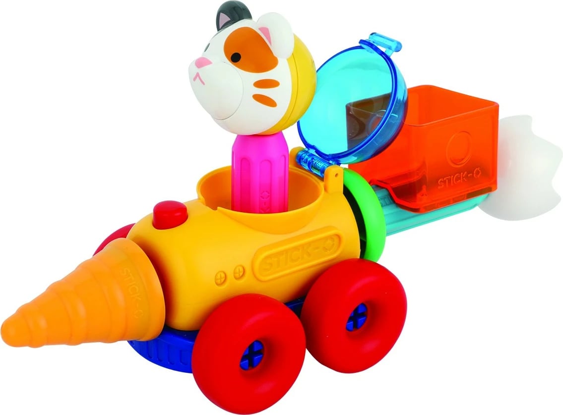 Set lodrash magnetike Magformers Stick-o me 17 pjesë, shumëngjyrëshe