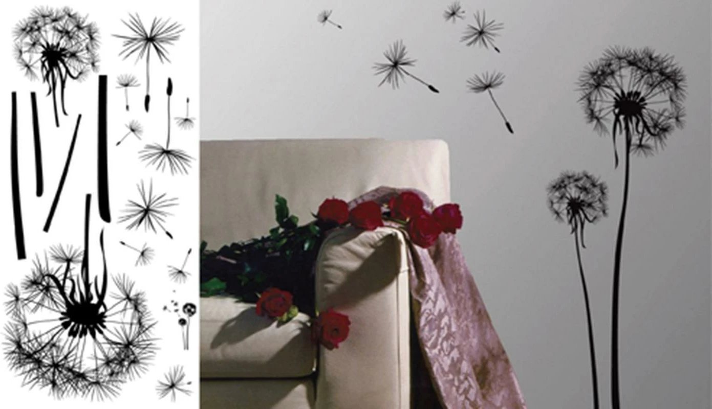 Stickerë muri NEXT 30x60cm "Minimal Flower"