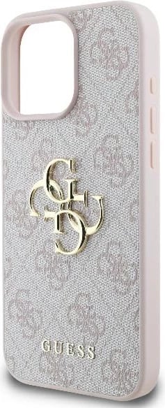 Mbështjellës Guess 4G Big Logo për iPhone 16 Pro, Rozë