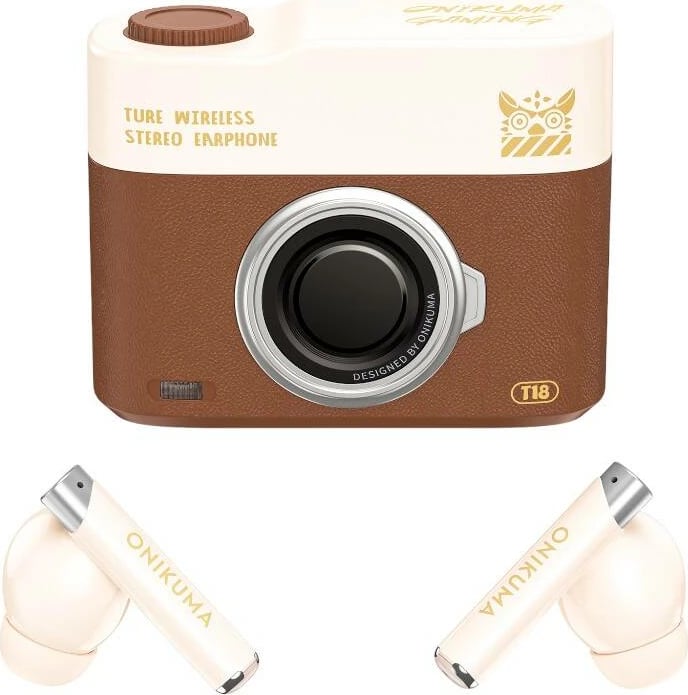 Kufje ONIKUMA T18, Bluetooth 5.3, TWS, kafe