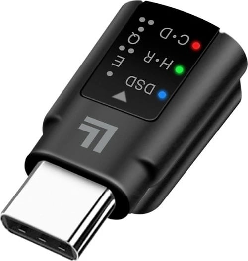 Adapter audio LogiLink KKLLIZ000UA0424, USB-C në 3.5mm, me DAC dhe EQ, Zi