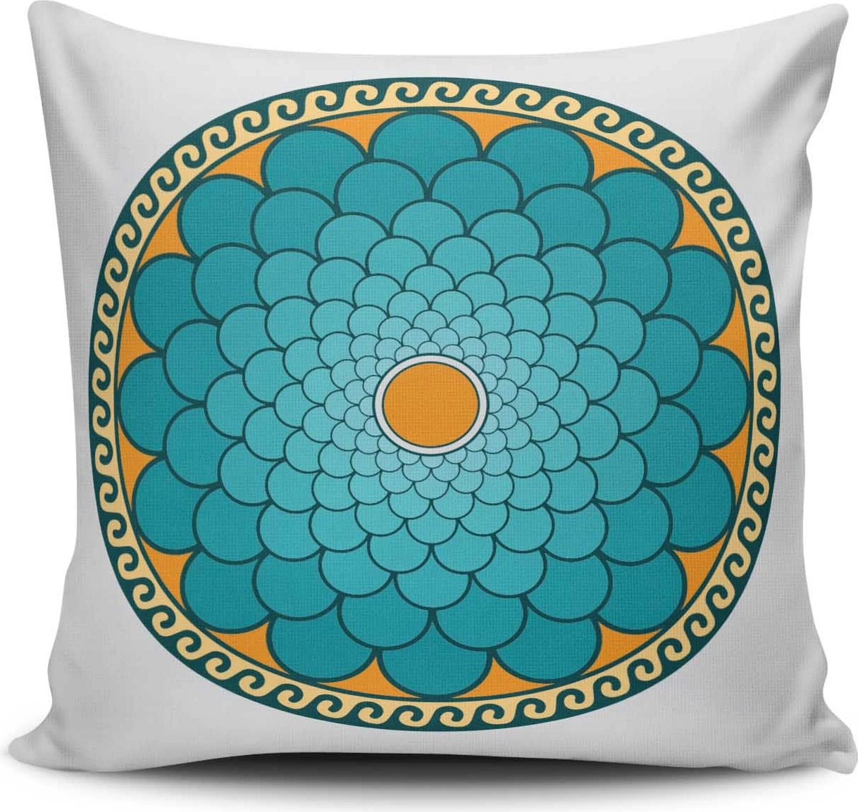 Jastëk Aberto Design, MANDALA-16, shumëngjyrësh, 43x43cm