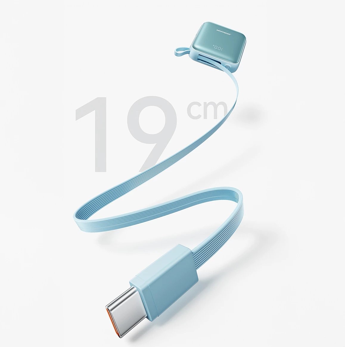 Powerbank Joyroom JR-PBF27, 10000mAh, 22.5W, me dy kabllo të integruara, Blu