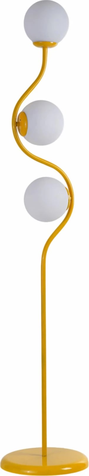 Llambë dyshemeje Opviq, 8944-7, ngjyrë e bardhë dhe mustardë