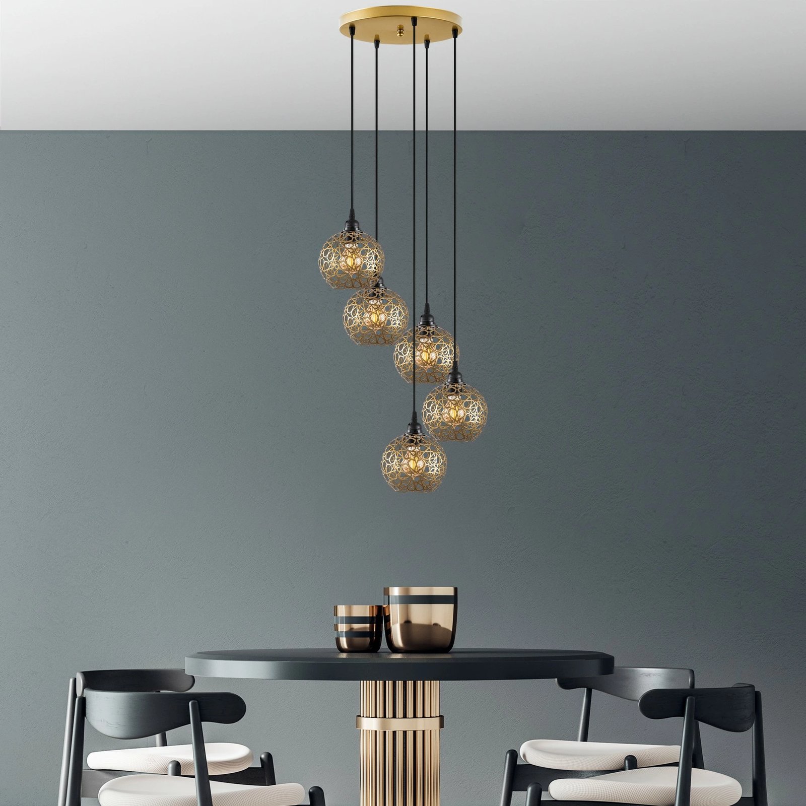 Llambë tavani Opviq Selcuklu, e zezë, MR-790-1