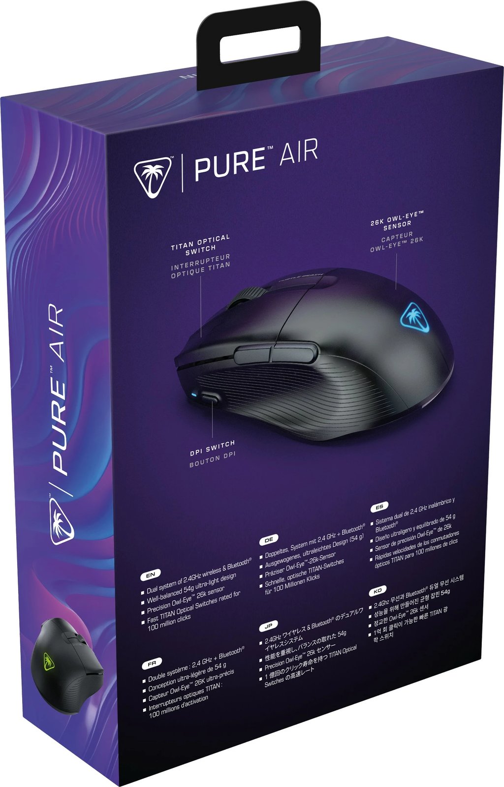 Maus gaming Turtle Beach Pure Air, pa tela, 26000 DPI, i zi