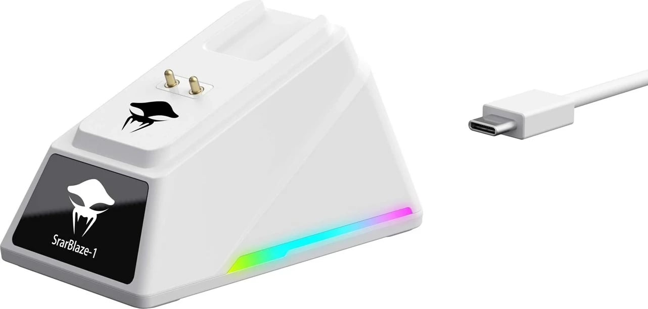 Maus gaming HAVIT StarBlaze-1, me ose pa kabllo, 26000 DPI, i bardhë dhe i zi