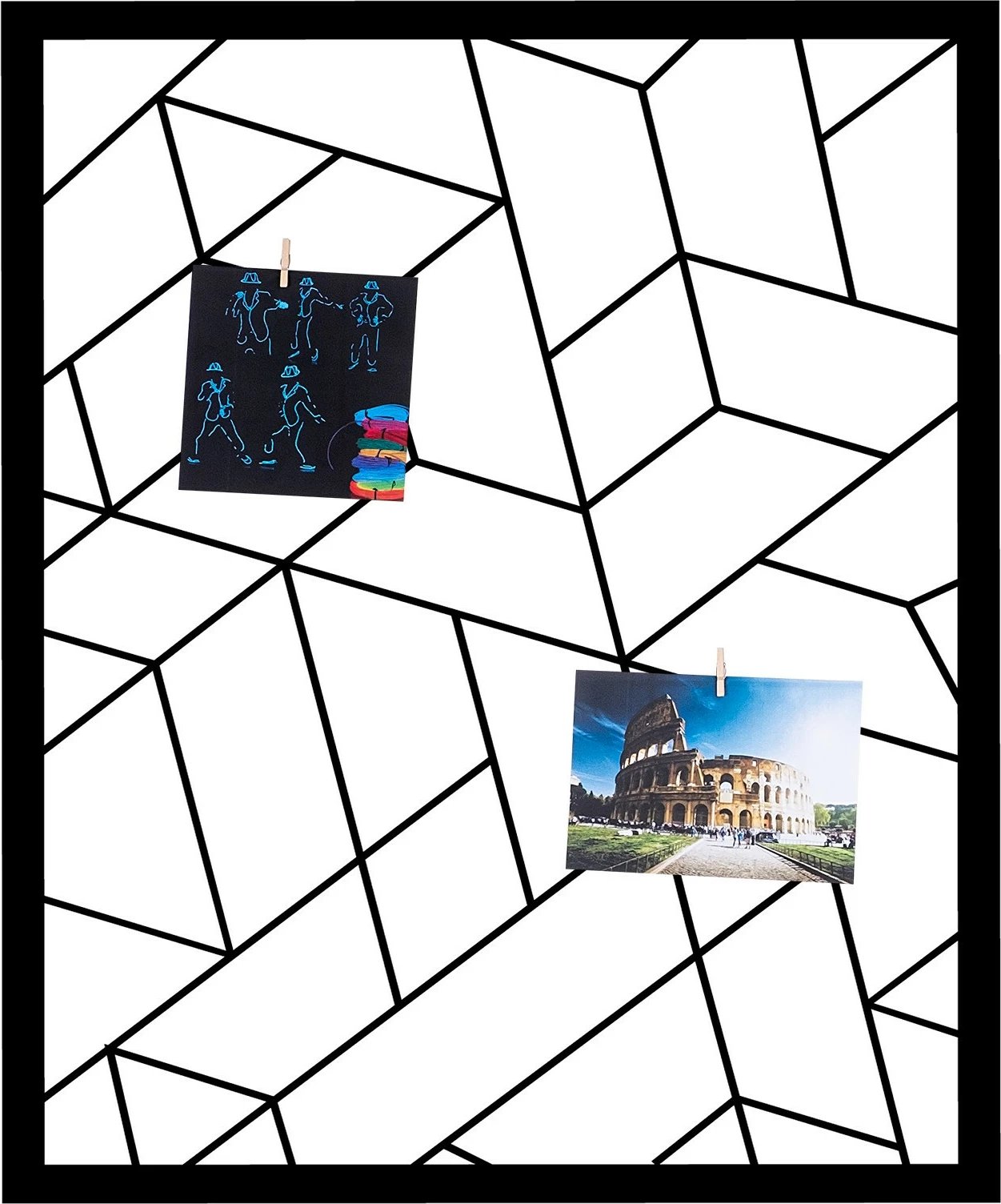 Aksesor dekorativ muri prej metali, Moodboard 2, ngjyrë e zezë