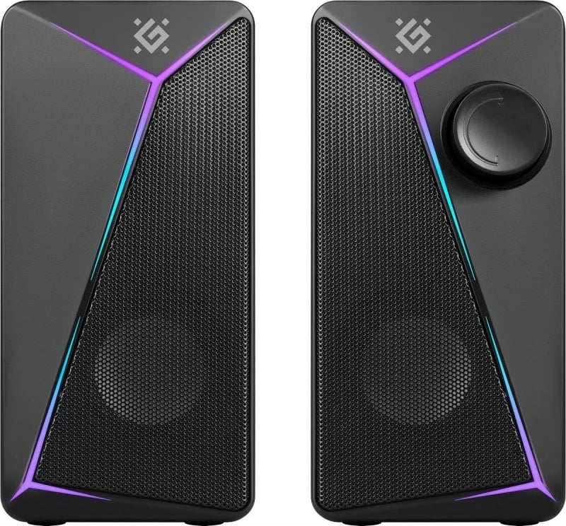 Altoparlantë Defender J5 2.0, 6W, LED, USB, të zi