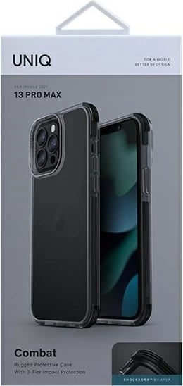 Mbështjellës UNIQ Combat për iPhone 13 Pro Max, i zi