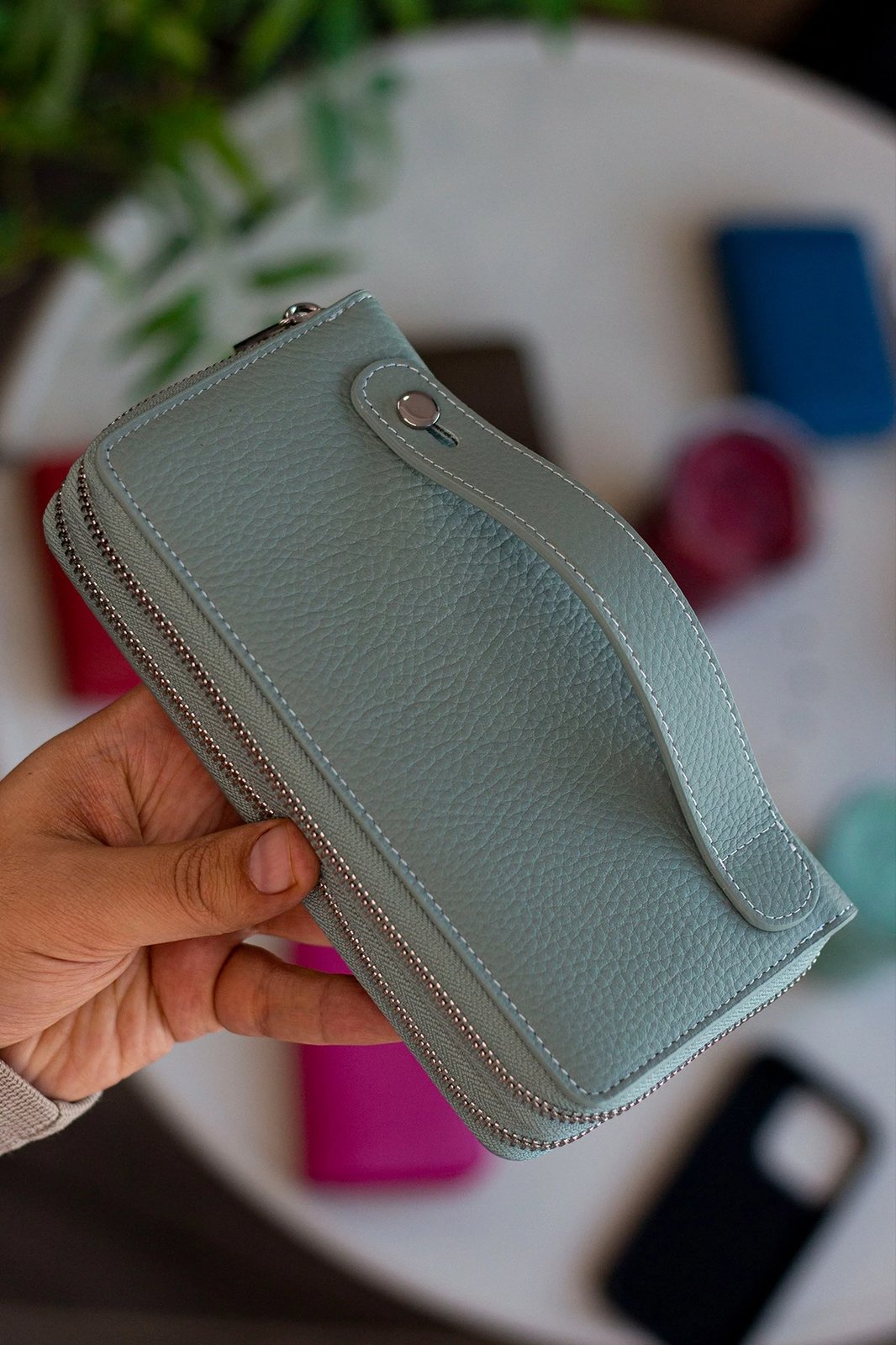 Portofol unisex, ngjyrë mint, Zoozie Bags, Orleans