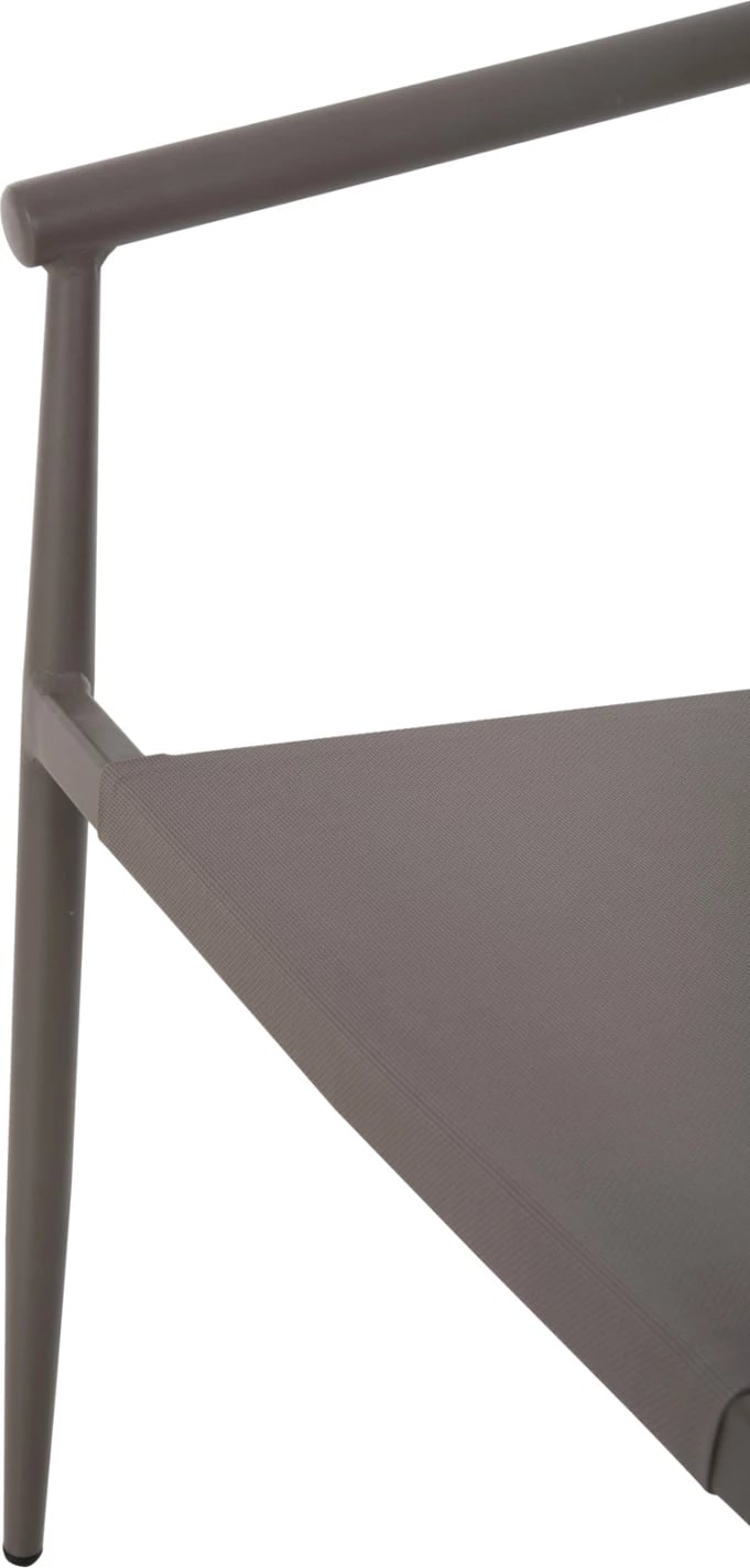 Karrige për kopsht SERLY FH6052.04, alumin, tekstilene, ngjyrë shampanjë, 56x61x74.5 cm