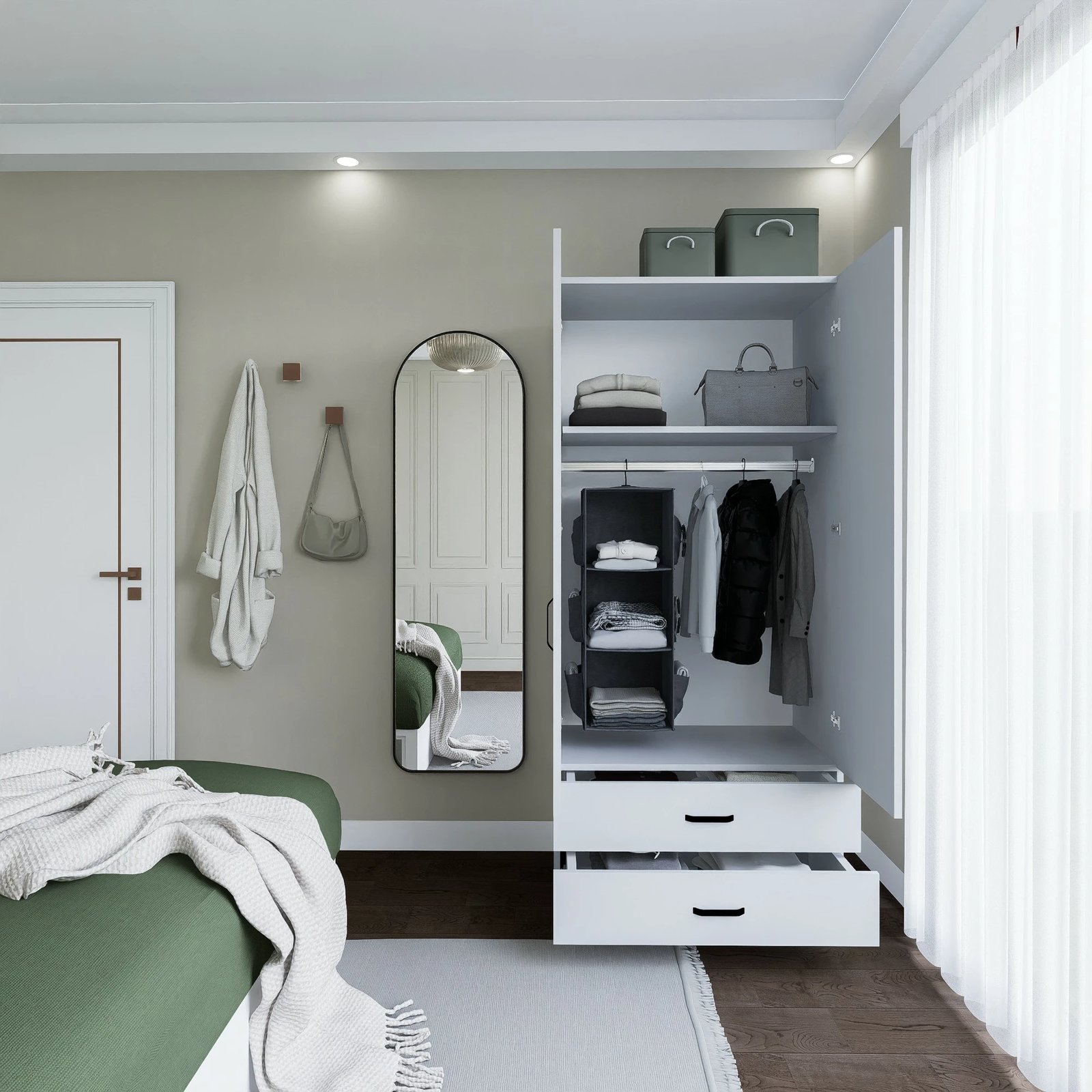 Dollap Hanah Home, Yaman 1600-042, i bardhë mat