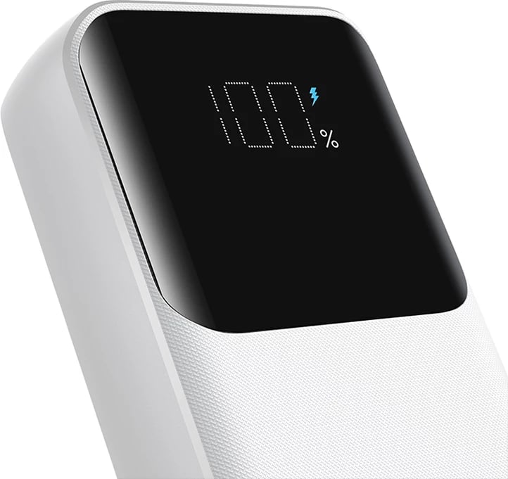 Powerbank Joyroom JR-PBC06, 10000mAh, 30W, me kabllo të integruara, Bardhë