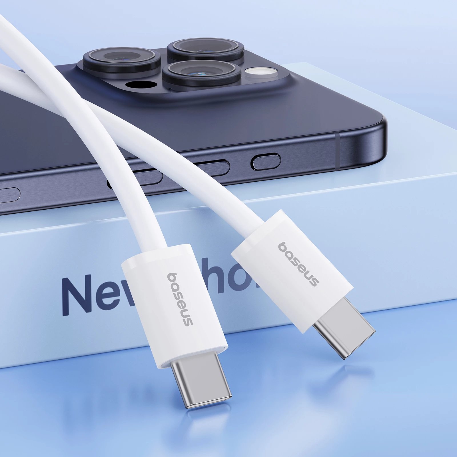 Kabllo USB-C në USB-C Baseus Superior Series II, 1m, 30W, Bardhë