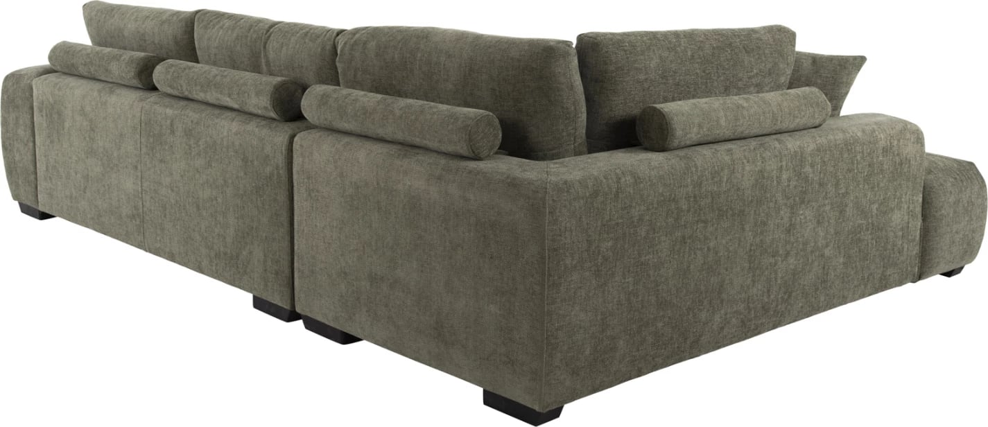 Kënd divani (majtas) COVEN FH3266.04L, pëlhurë e gjelbër, 298x102-208x85H cm