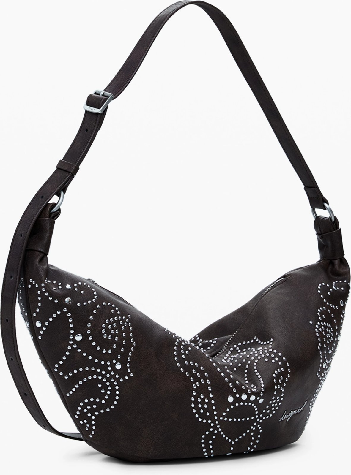 Çantë për femra Desigual Munster Poker Face, kafe