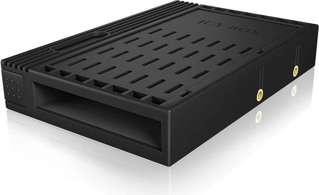 Kornizë HDD ICY BOX IB-2536STS, universal, plastikë, 2.5" në 3.5", e zezë