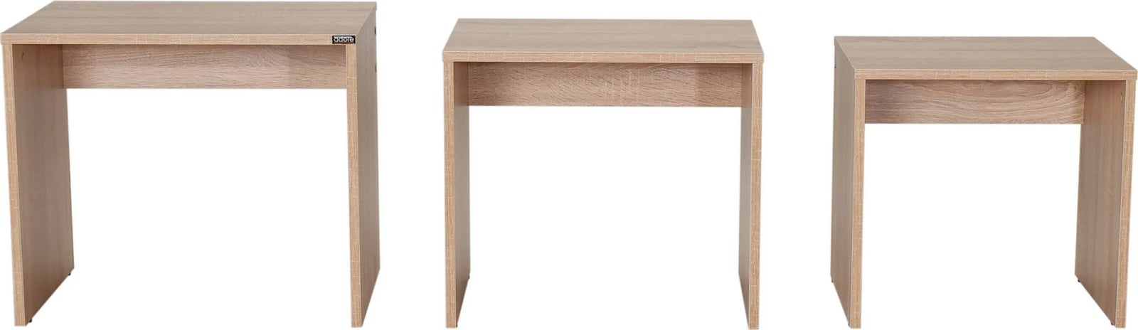 Tavolina kafeje Hanah Home, set prej 3 copësh, ngjyrë sonomo, Shp-103-Ss-1