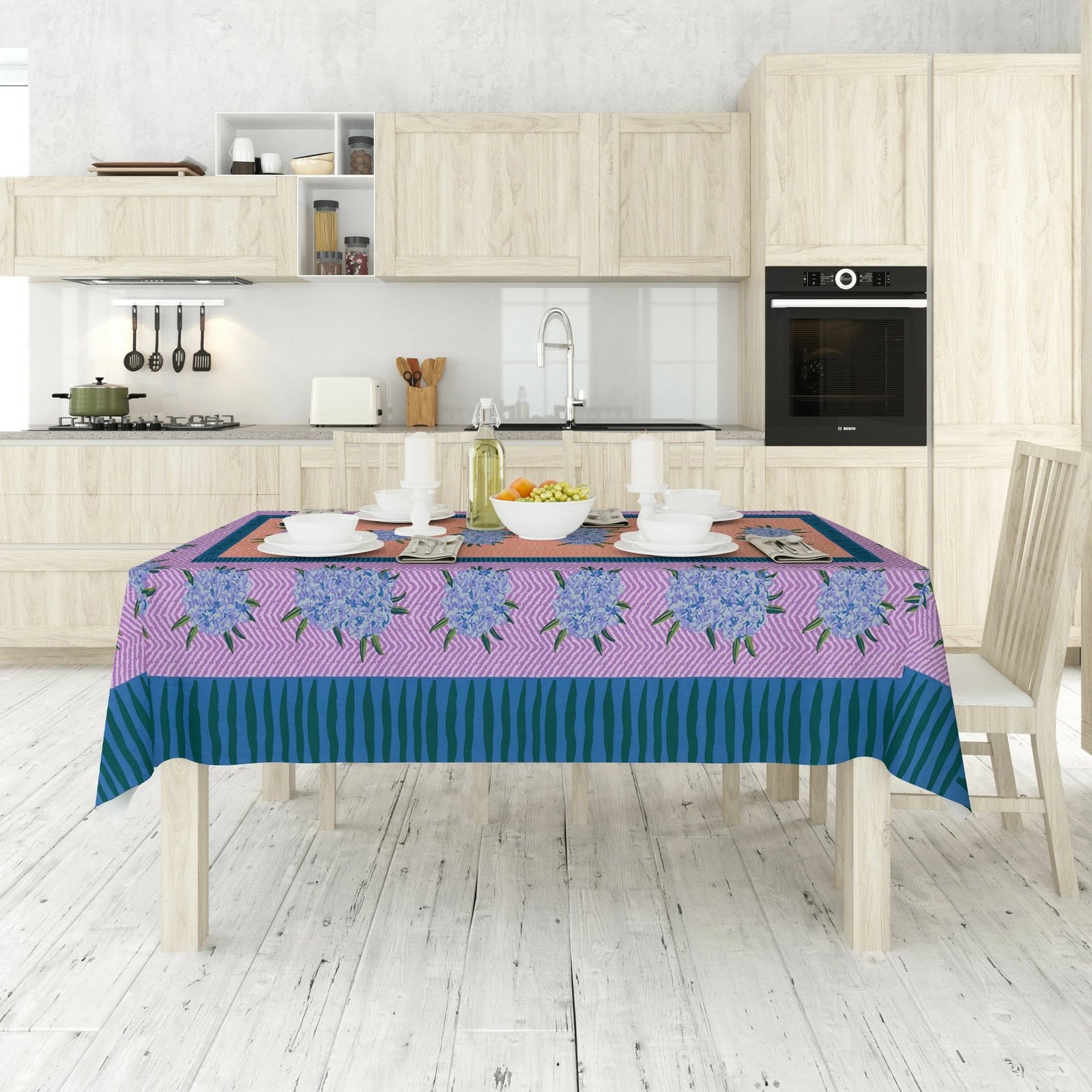 Mbulese tavoline Hermia, shumëngjyrëshe, Asr-tblclt25-3, 140x140cm