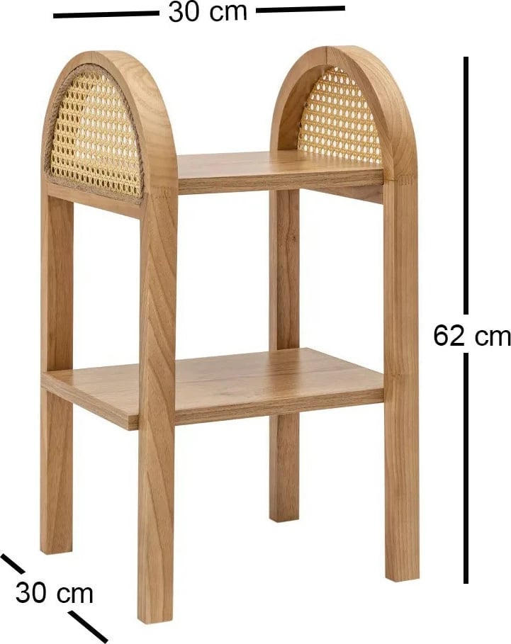 Tavolinë anësore Skye Decor, Nala 62, ngjyrë natyrale