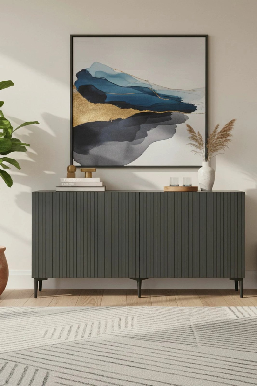 Konsolë Skye Decor, Zeynep 150, antracit