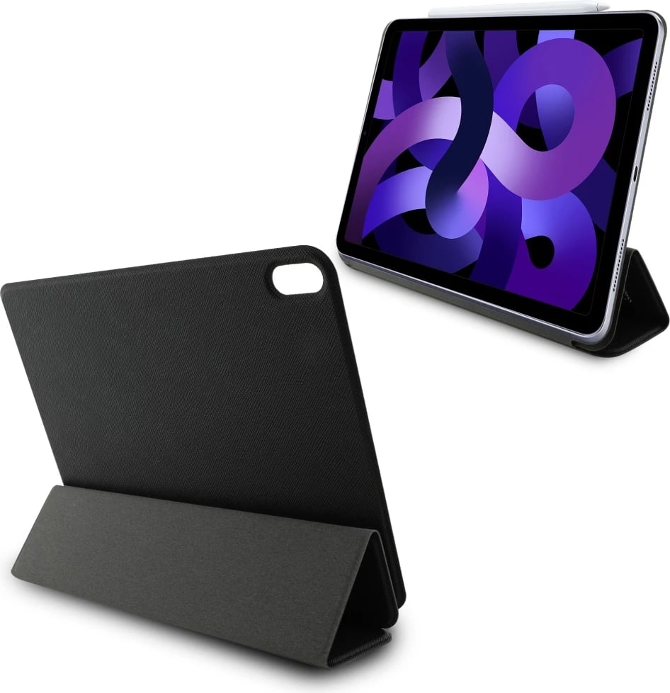 Mbështjellës Karl Lagerfeld Saffiano Magnetic Karl & Choupette për iPad Air 11" 2024, i zi