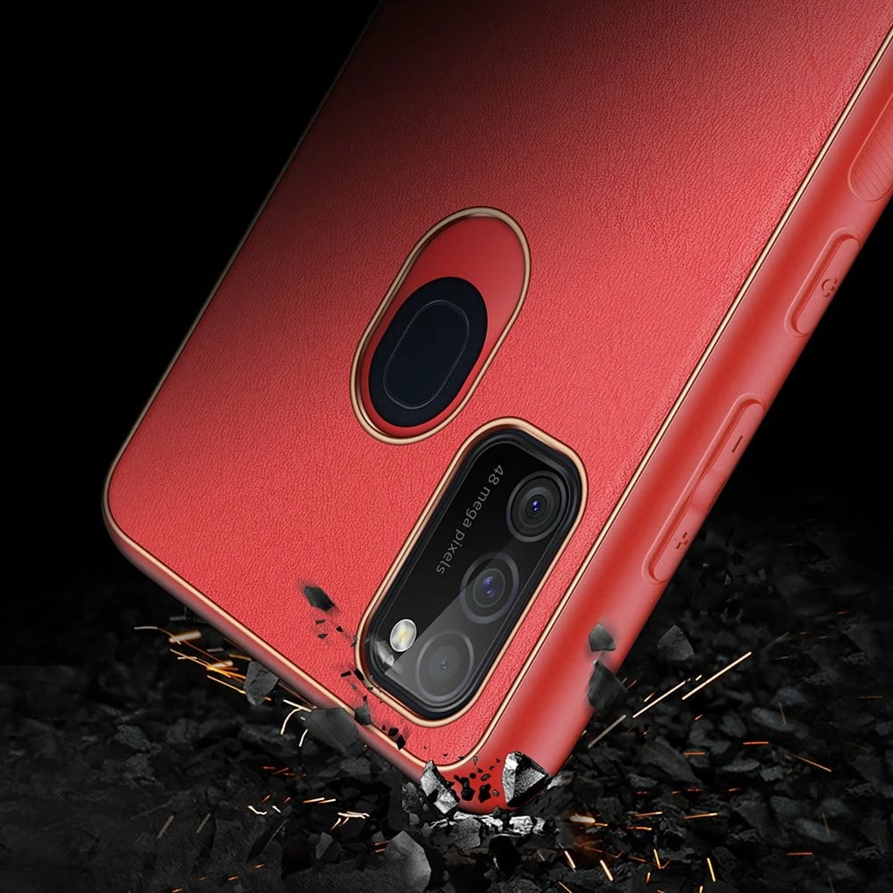 Mbështjellës Dux Ducis Yolo për Samsung Galaxy M30s, TPU+PU lëkurë, Kuq